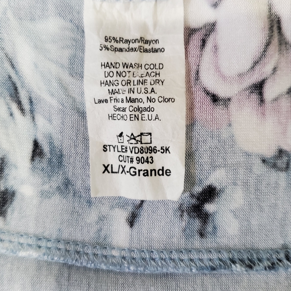 PinkBlush Light Blue Floral Off Shoulder Maternity Maxi Dress - Picture 9 of 9